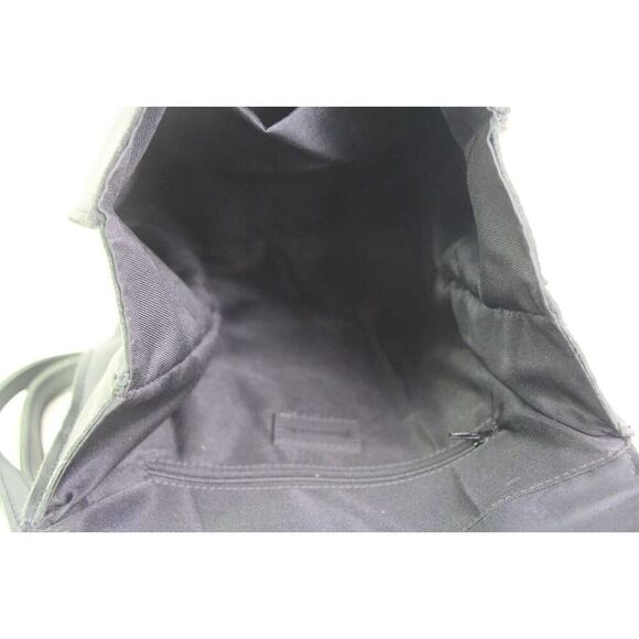 Brandy Melville ASH BLACK REAL LEATHER FLAP BACKPACK SHOULDER BAG HANDBAG PURSE main image 4